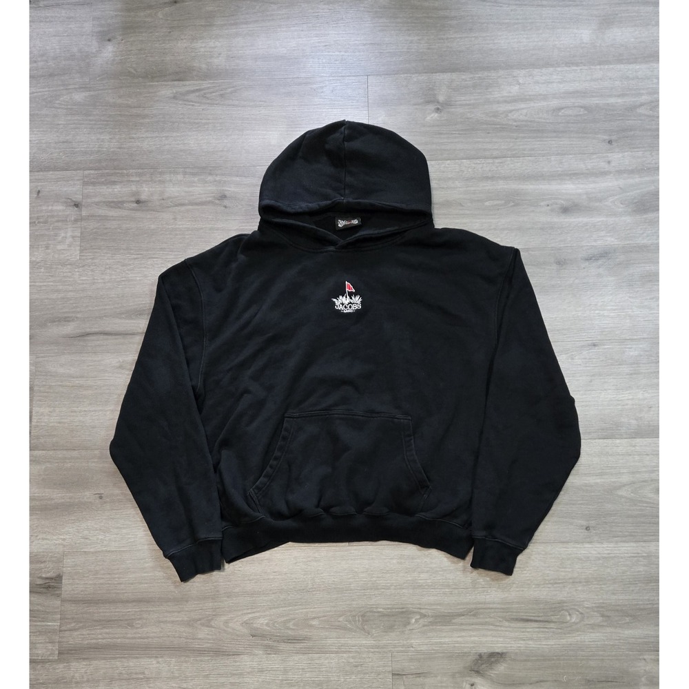 KARL JACOBS Black Mini-Golf Club Pullover Hoodie Size XL